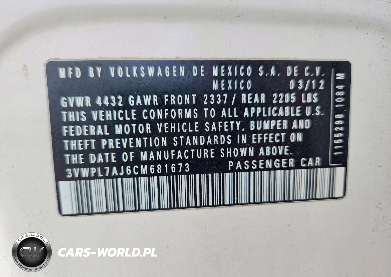 2012 Volkswagen Jetta Tdi VIN:3VWPL7AJ6CM681673 - 12