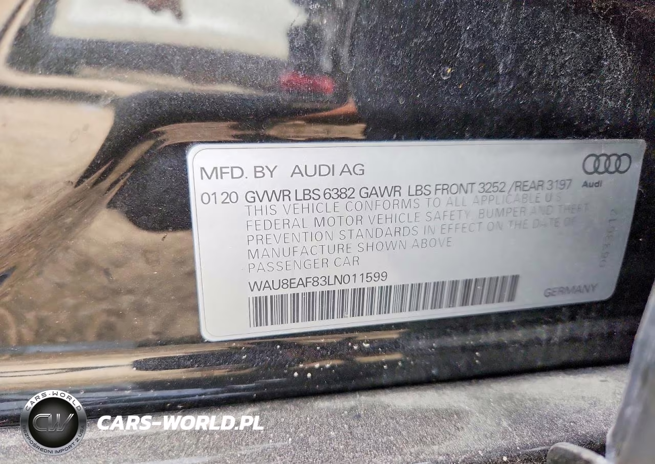 2020 Audi A8 L VIN:WAU8EAF83LN011599 - 12