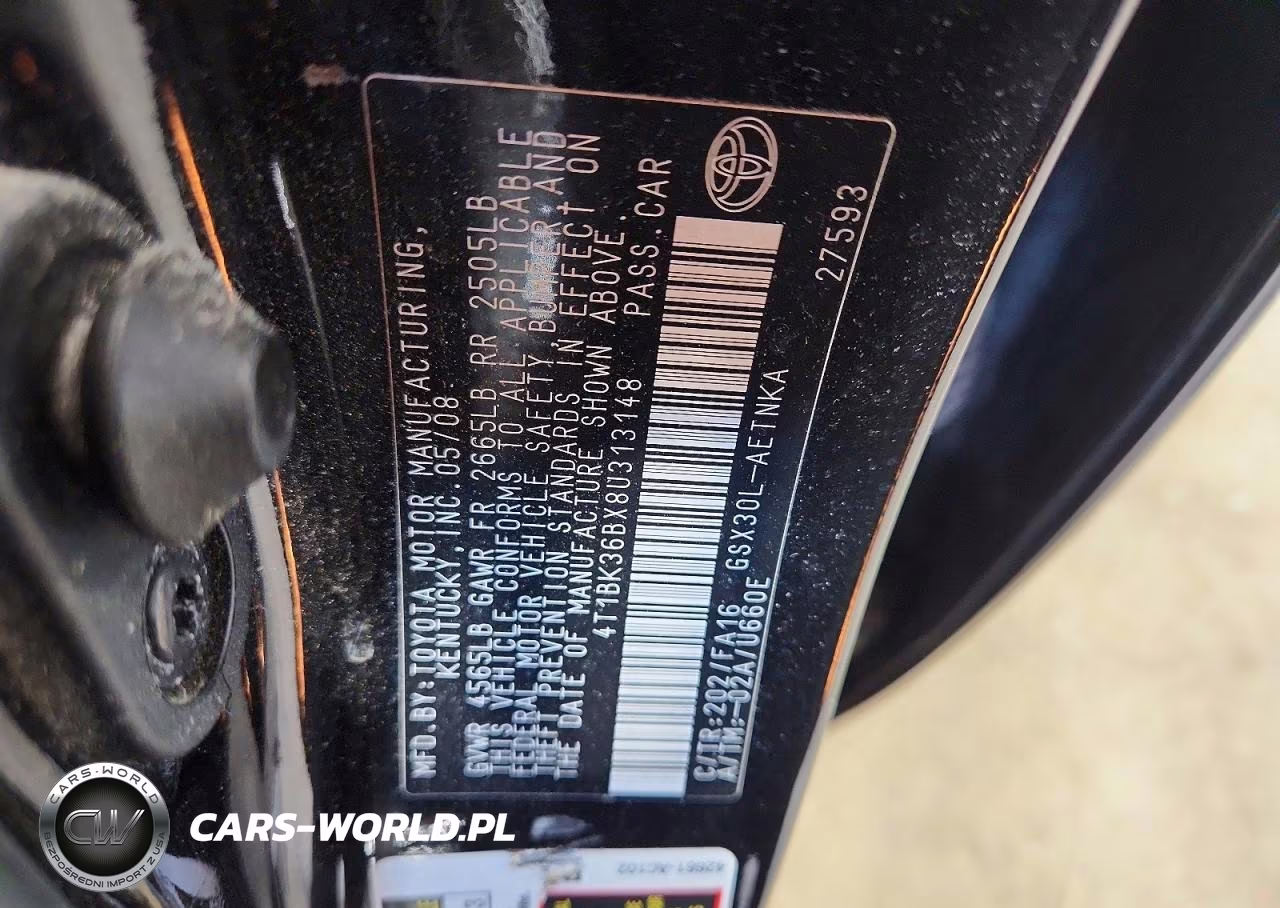 2008 Toyota Avalon Xl VIN:4T1BK36BX8U313148 - 12