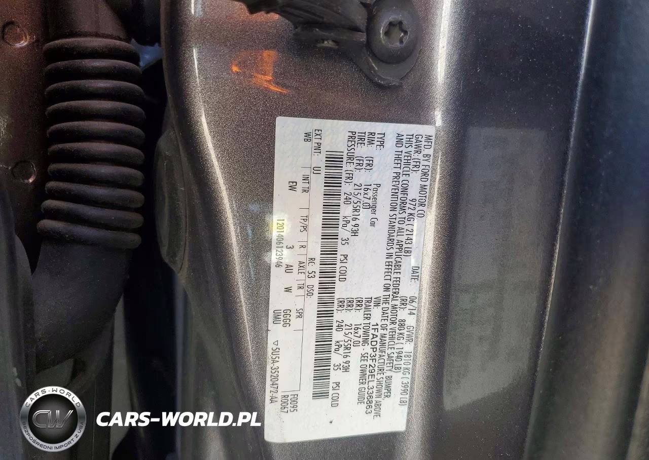 2014 Ford Focus Se VIN:1FADP3F29EL336863 - 12