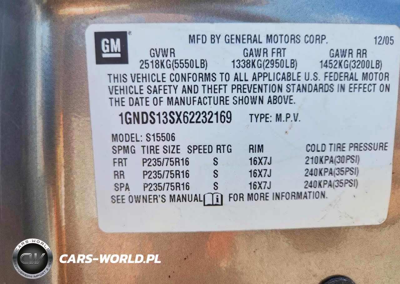 2006 Chevrolet Trailblazer Ls VIN:1GNDS13SX62232169 - 12
