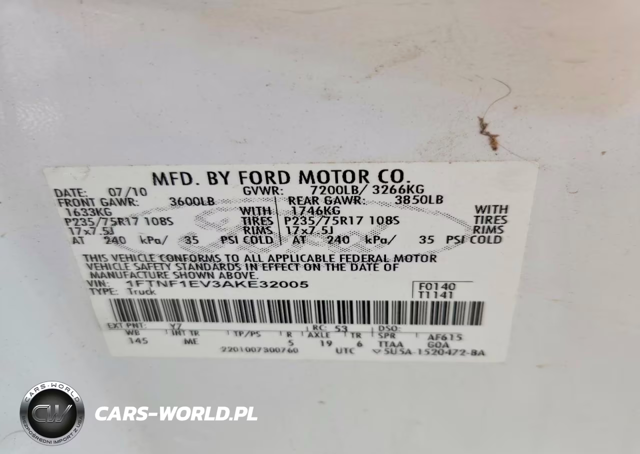 2010 Ford F150 VIN:1FTNF1EV3AKE32005 - 12