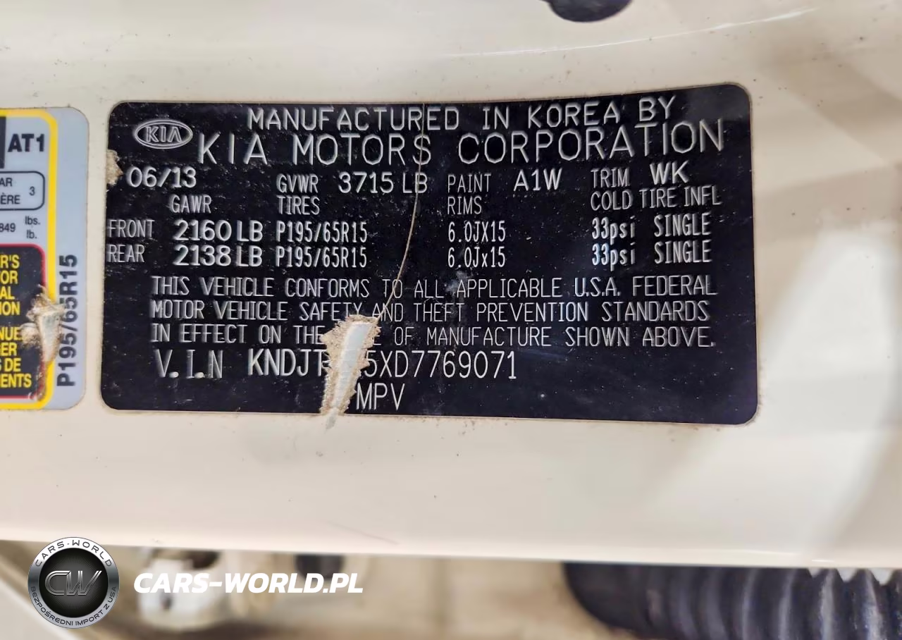 2013 Kia Soul Base VIN:KNDJT2A5XD7769071 - 12
