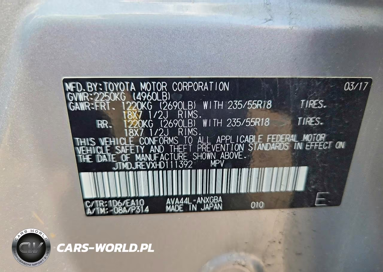 2017 Toyota Rav4 Hv Limited VIN:JTMDJREVXHD111392 - 13