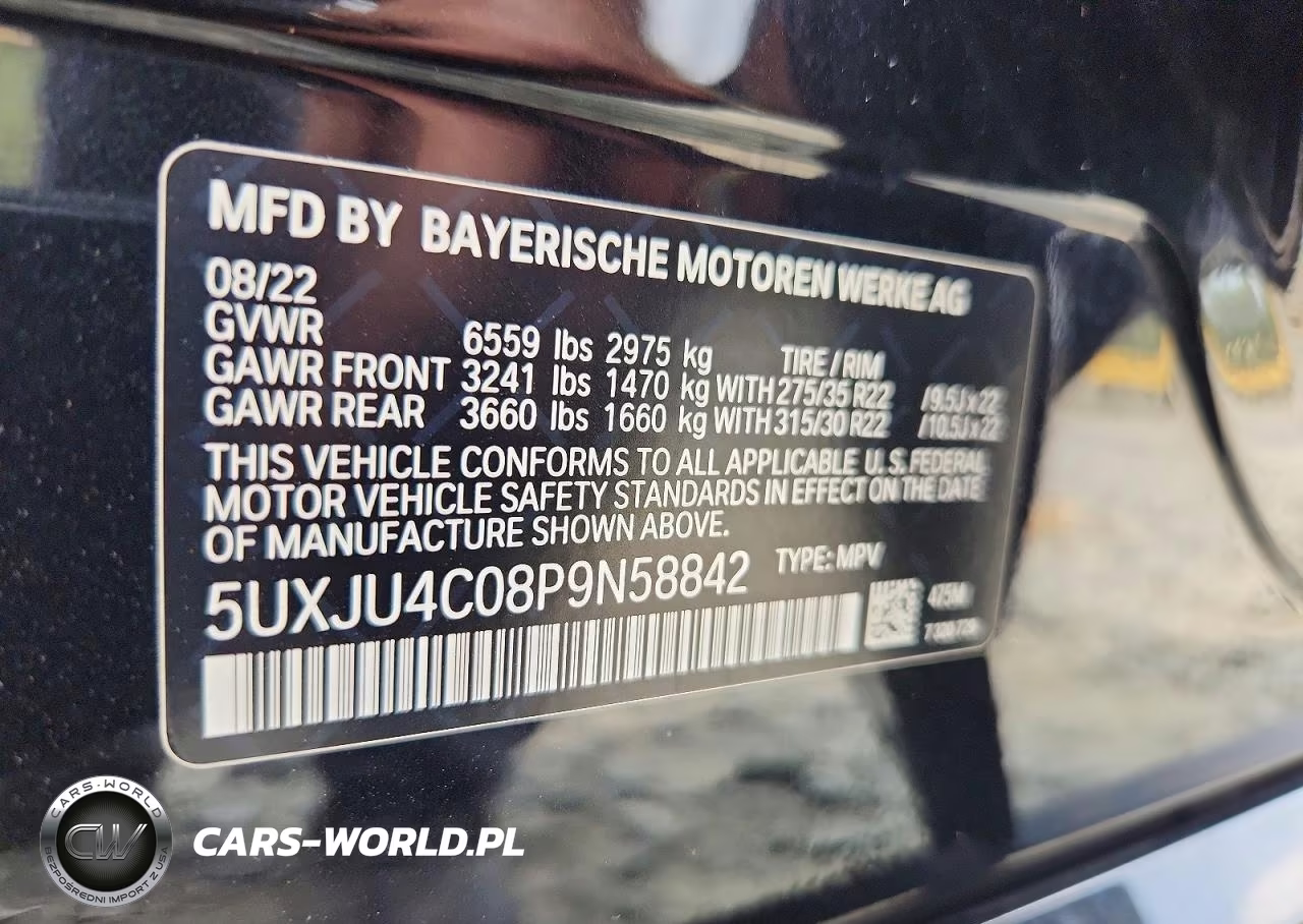 2023 BMW X5 M50I VIN:5UXJU4C08P9N58842 - 13