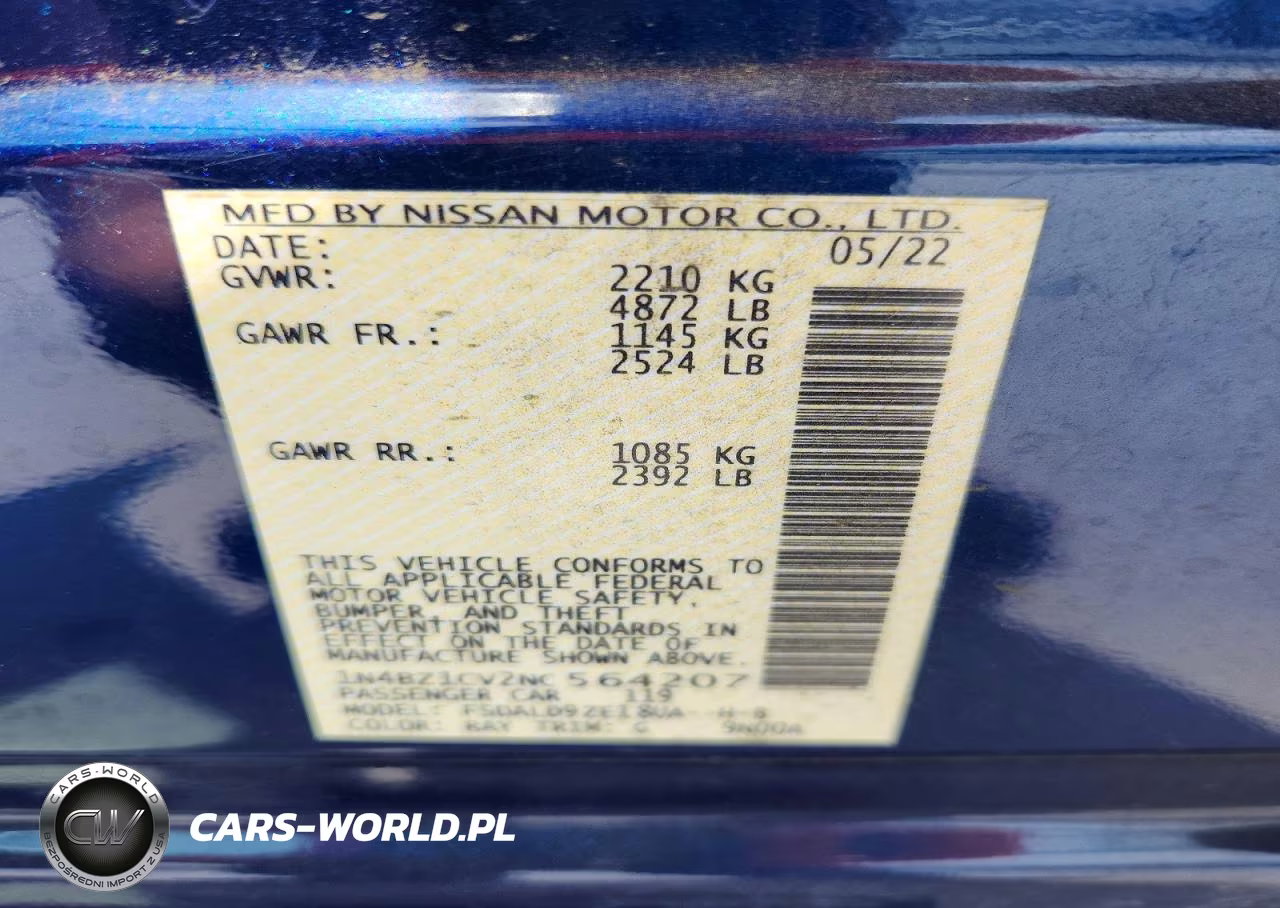 2022 Nissan Leaf Sv Plus VIN:1N4BZ1CV2NC564207 - 13