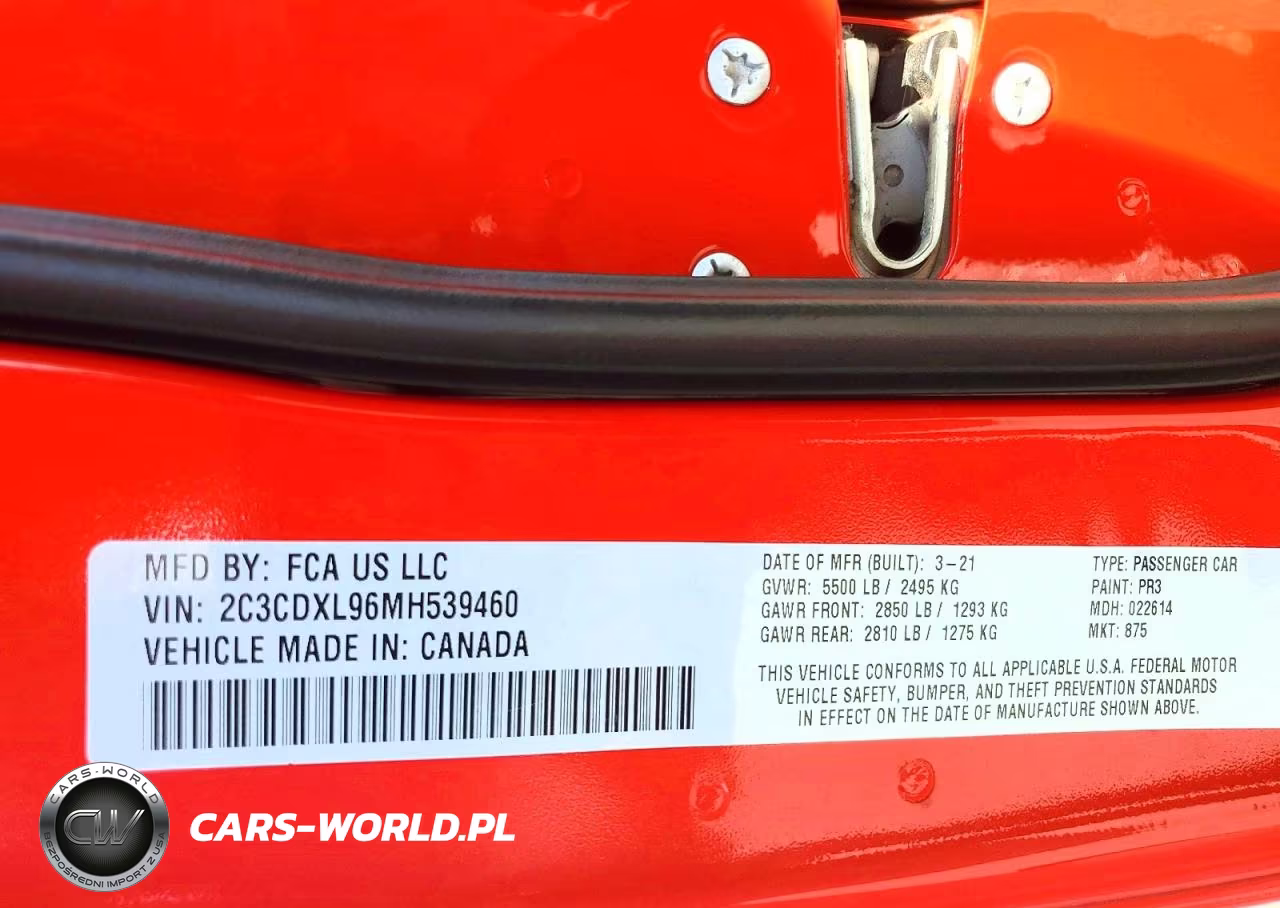 2021 Dodge Charger Srt Hellcat VIN:2C3CDXL96MH539460 - 13