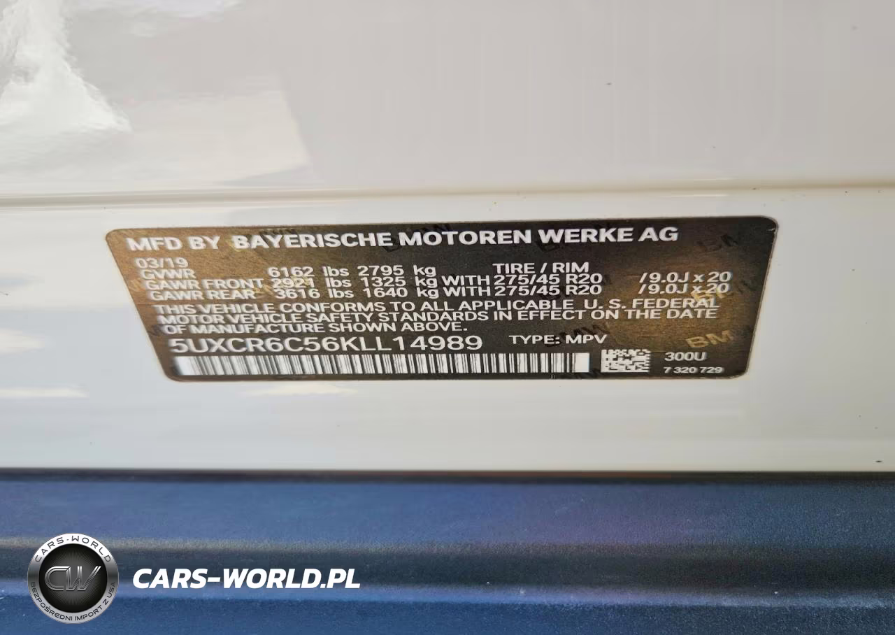 2019 BMW X5 xDrive40I VIN:5UXCR6C56KLL14989 - 13