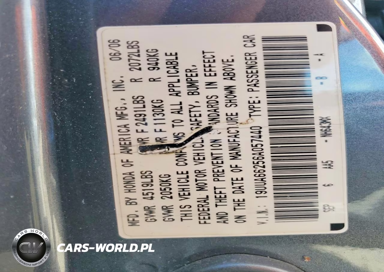 2006 Acura 3.2Tl VIN:19UUA66256A057440 - 13