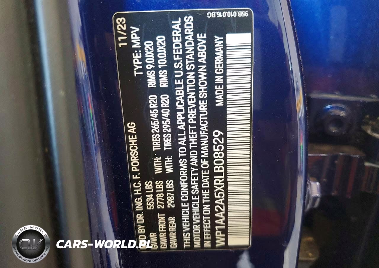 2024 Porsche Macan Base VIN:WP1AA2A5XRLB08529 - 13
