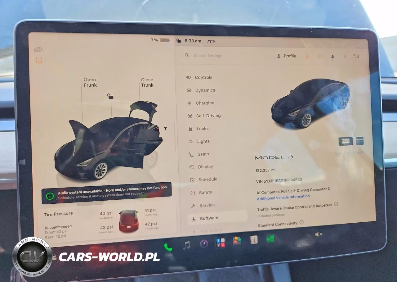 2022 Tesla Model 3 VIN:5YJ3E1EAXNF304533 - 9
