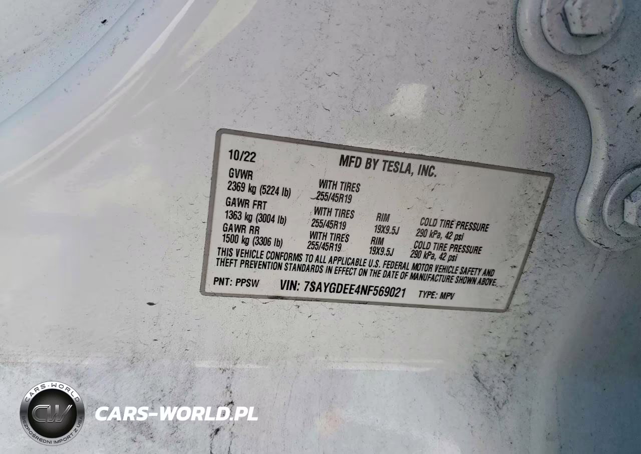 2022 Tesla Model Y VIN:7SAYGDEE4NF569021 - 12