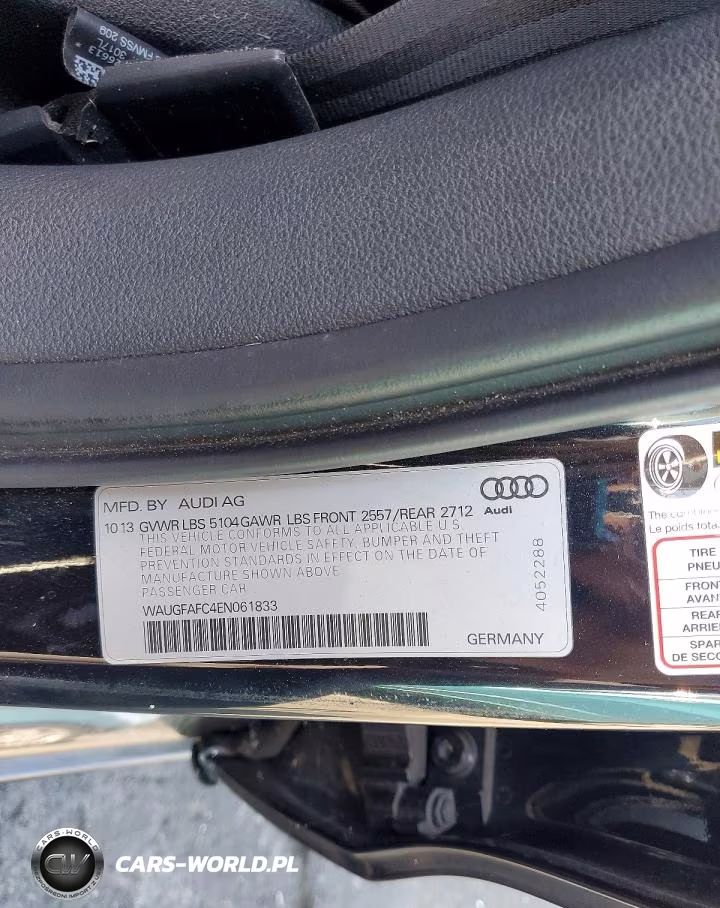 2014 Audi A6 Premium Plus VIN:WAUGFAFC4EN061833 - 12