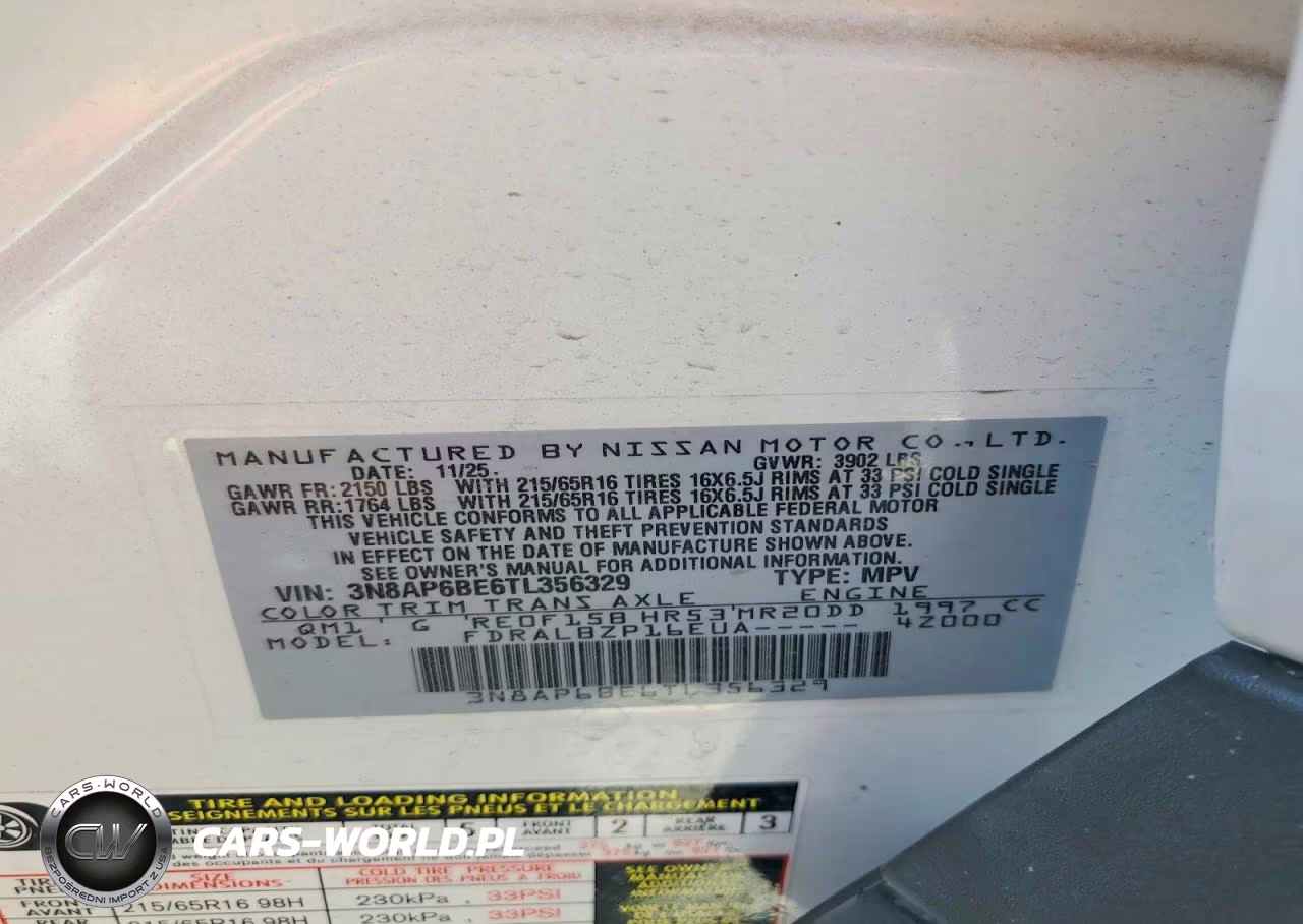 2026 Nissan Kicks S VIN:3N8AP6BE6TL356329 - 13