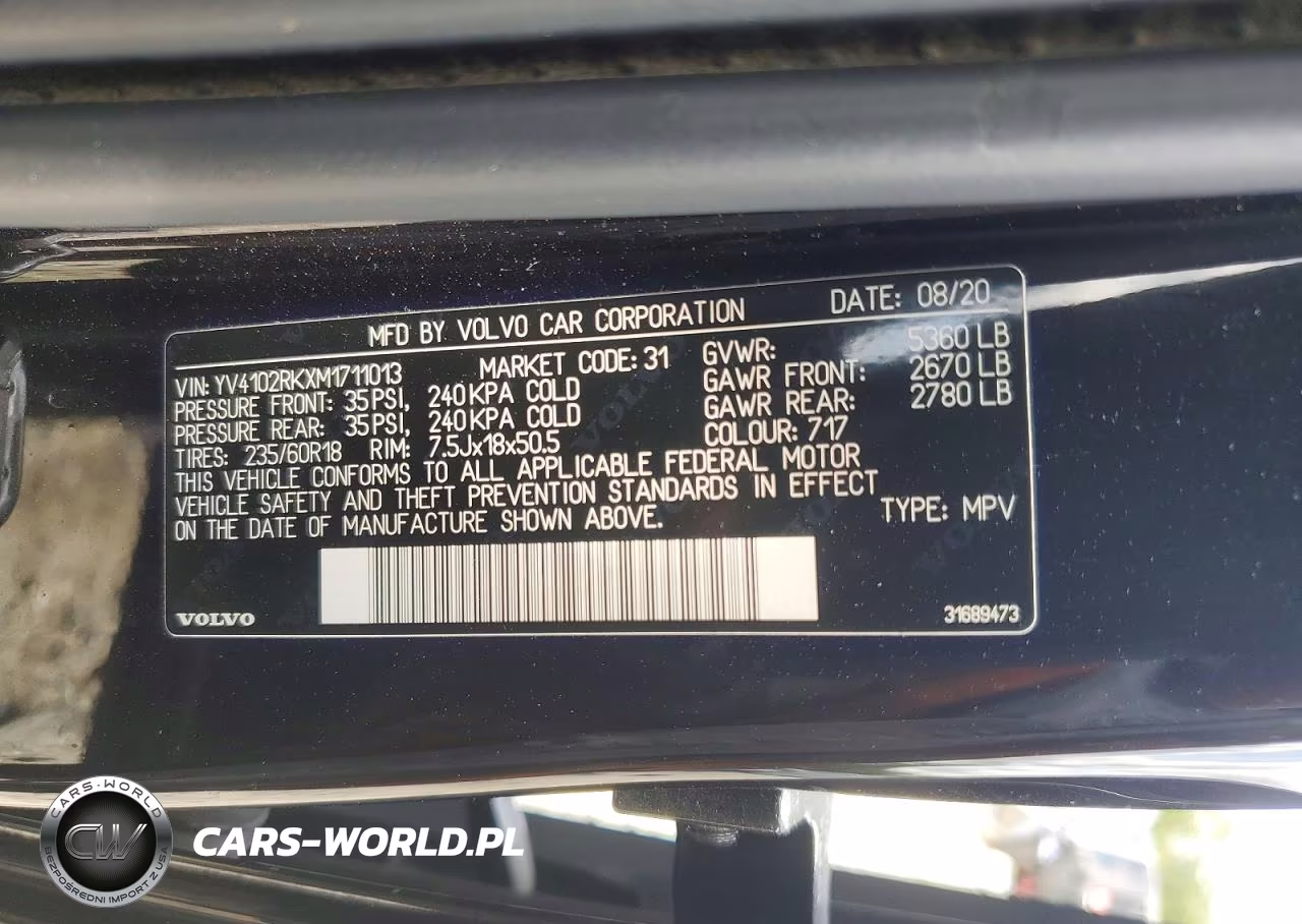 2021 Volvo Xc60 T5 Momentum VIN:YV4102RKXM1711013 - 13