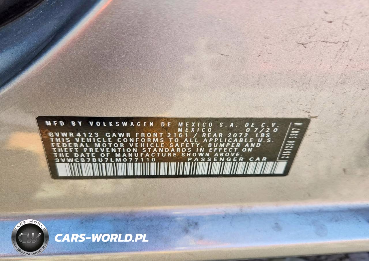 2020 Volkswagen Jetta S VIN:3VWCB7BU7LM077110 - 12