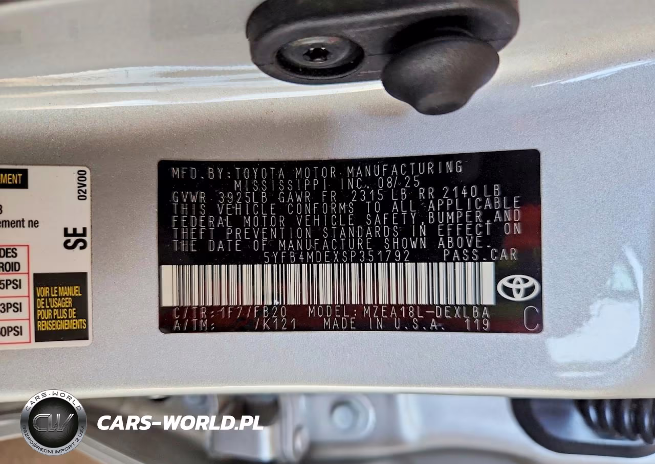 2025 Toyota Corolla Le VIN:5YFB4MDEXSP351792 - 13