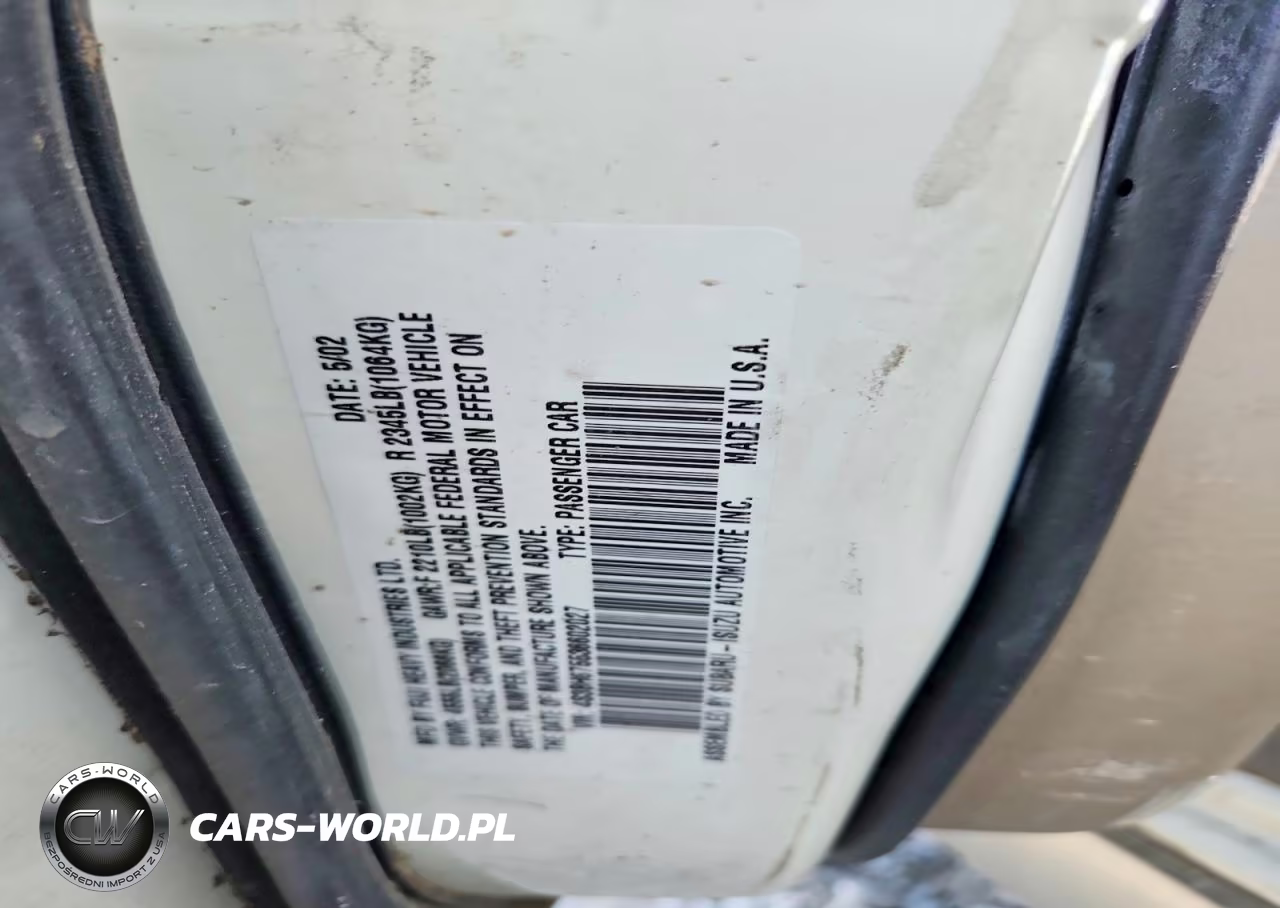 2003 Subaru Legacy Outback Awp VIN:4S3BH675536602027 - 12