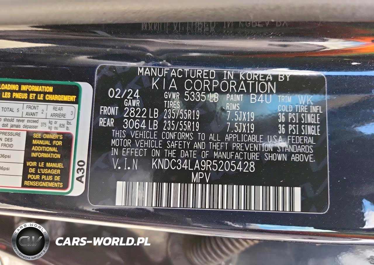 2024 Kia Ev6 Wind VIN:KNDC34LA9R5205428 - 12