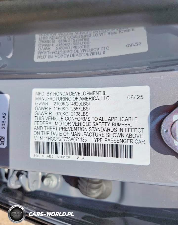 2025 Honda Accord Hybrid Sport-L VIN:1HGCY2F77SA071135 - 12