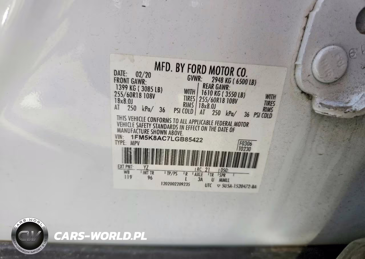 2020 Ford Explorer Police Interceptor VIN:1FM5K8AC7LGB85422 - 13