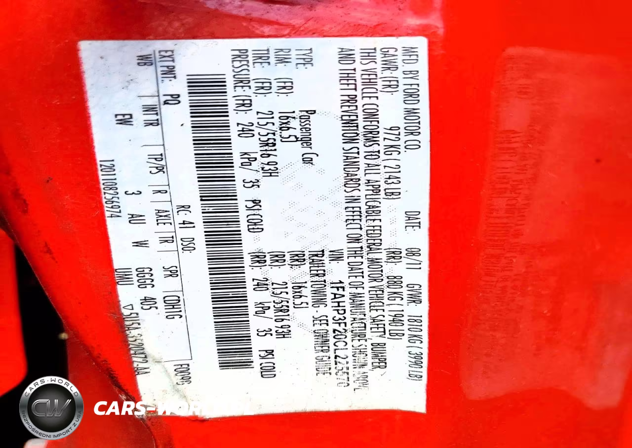 2012 Ford Focus Se VIN:1FAHP3F20CL225570 - 12