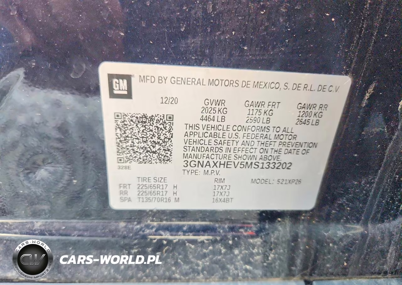 2021 Chevrolet Equinox Ls VIN:3GNAXHEV5MS133202 - 13