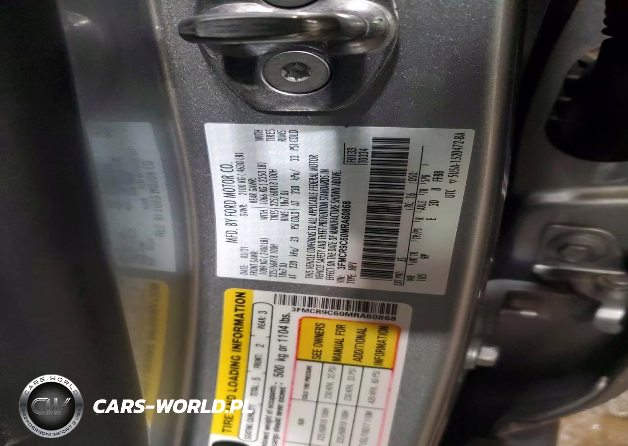 2021 Ford Bronco Sport Outer Banks VIN:3FMCR9C60MRA60868 - 13
