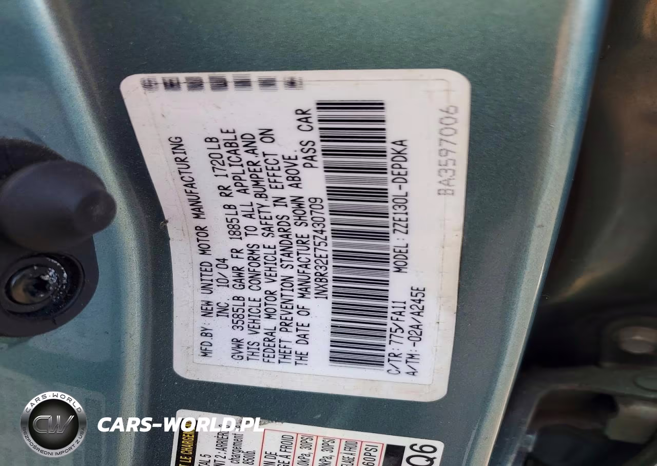 2005 Toyota Corolla Ce VIN:1NXBR32E75Z430709 - 12