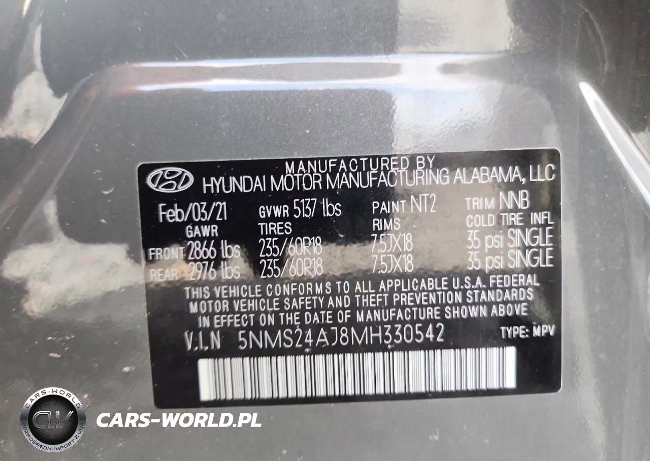 2021 Hyundai Santa Fe Sel VIN:5NMS24AJ8MH330542 - 13