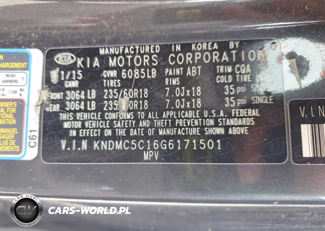 2016 Kia Sedona Sx VIN:KNDMC5C16G6171501 - 13