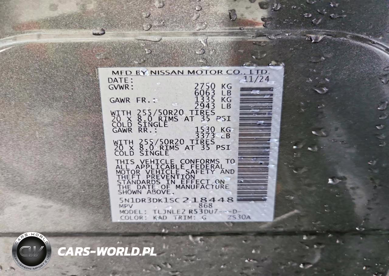 2025 Nissan Pathfinder Platinum VIN:5N1DR3DK1SC218448 - 13