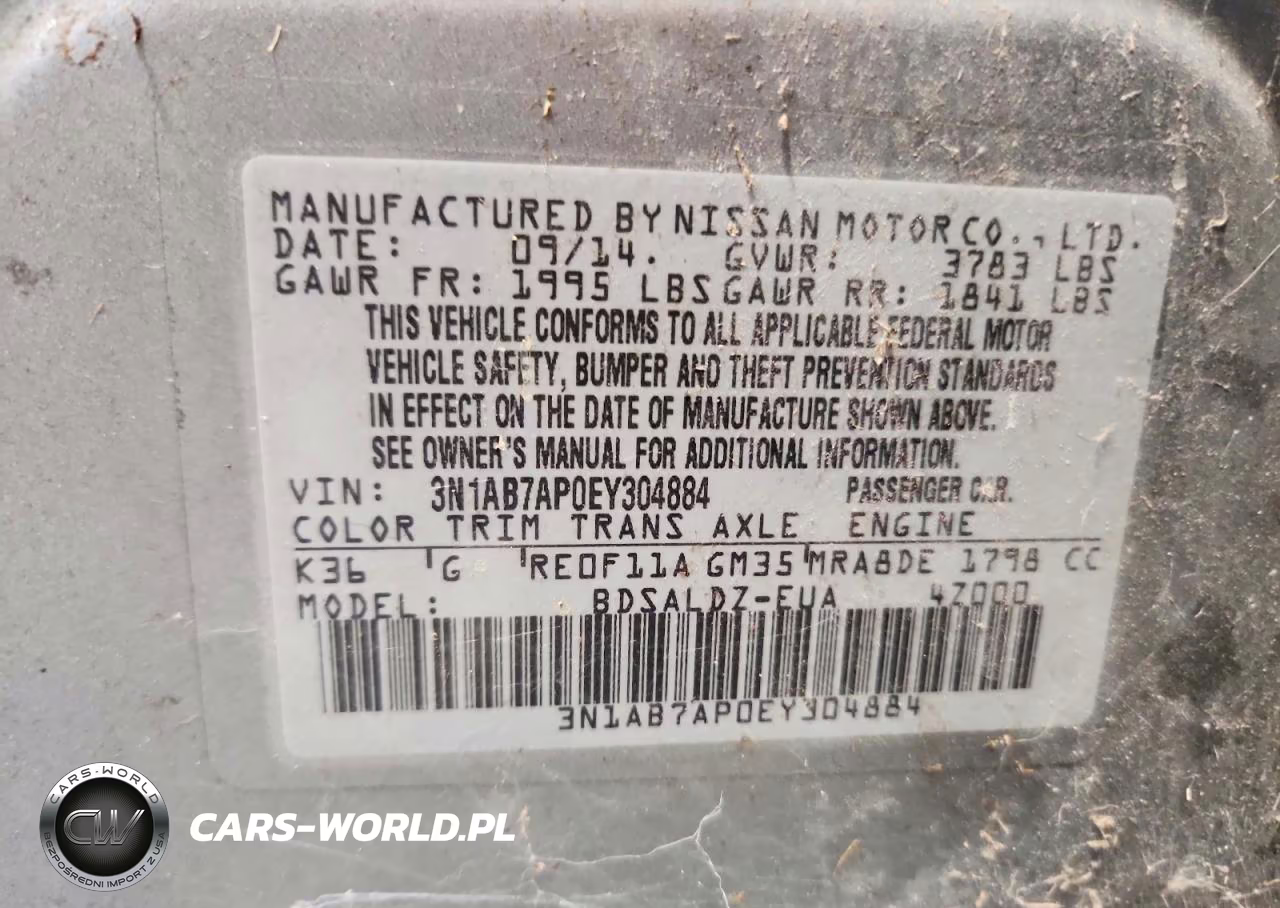 2014 Nissan Sentra Sv VIN:3N1AB7AP0EY304884 - 12
