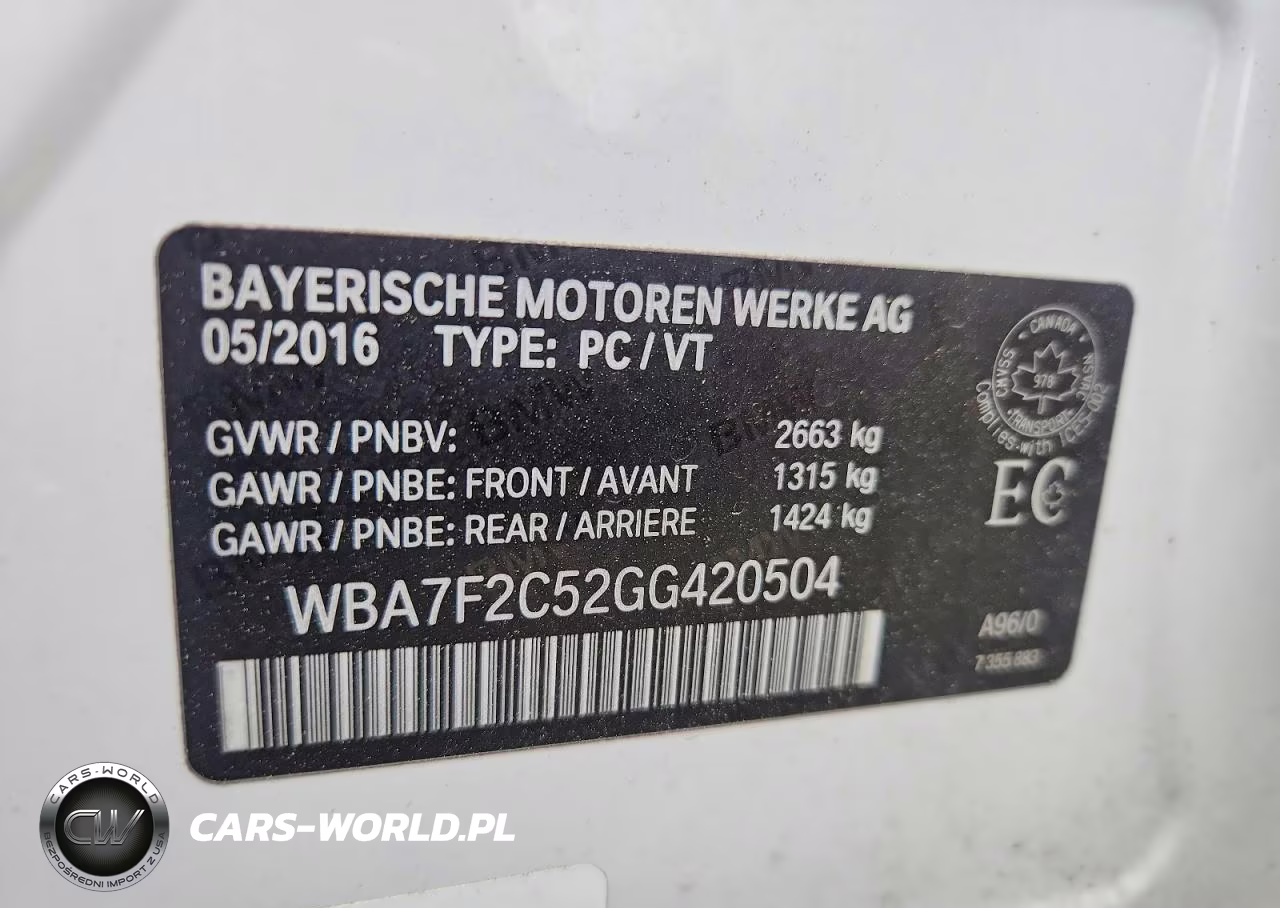 2016 BMW 750 Xi VIN:WBA7F2C52GG420504 - 12