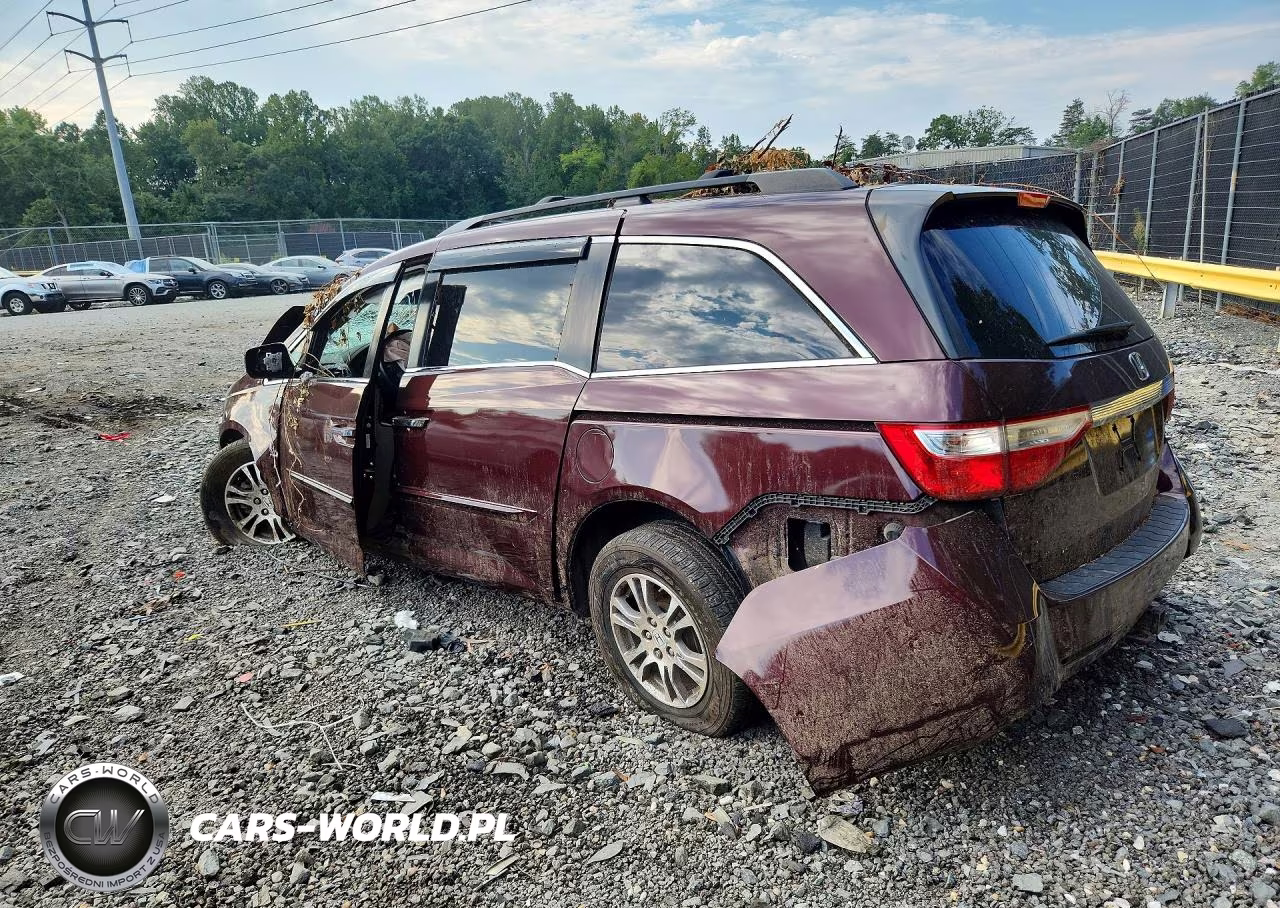 2011 Honda Odyssey Exl VIN:5FNRL5H67BB059555 - 2