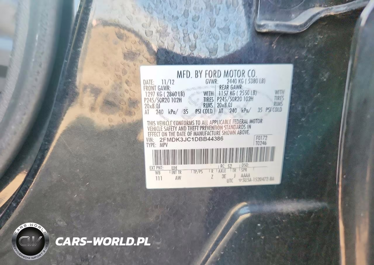 2013 Ford Edge Sel VIN:2FMDK3JC1DBB44386 - 13