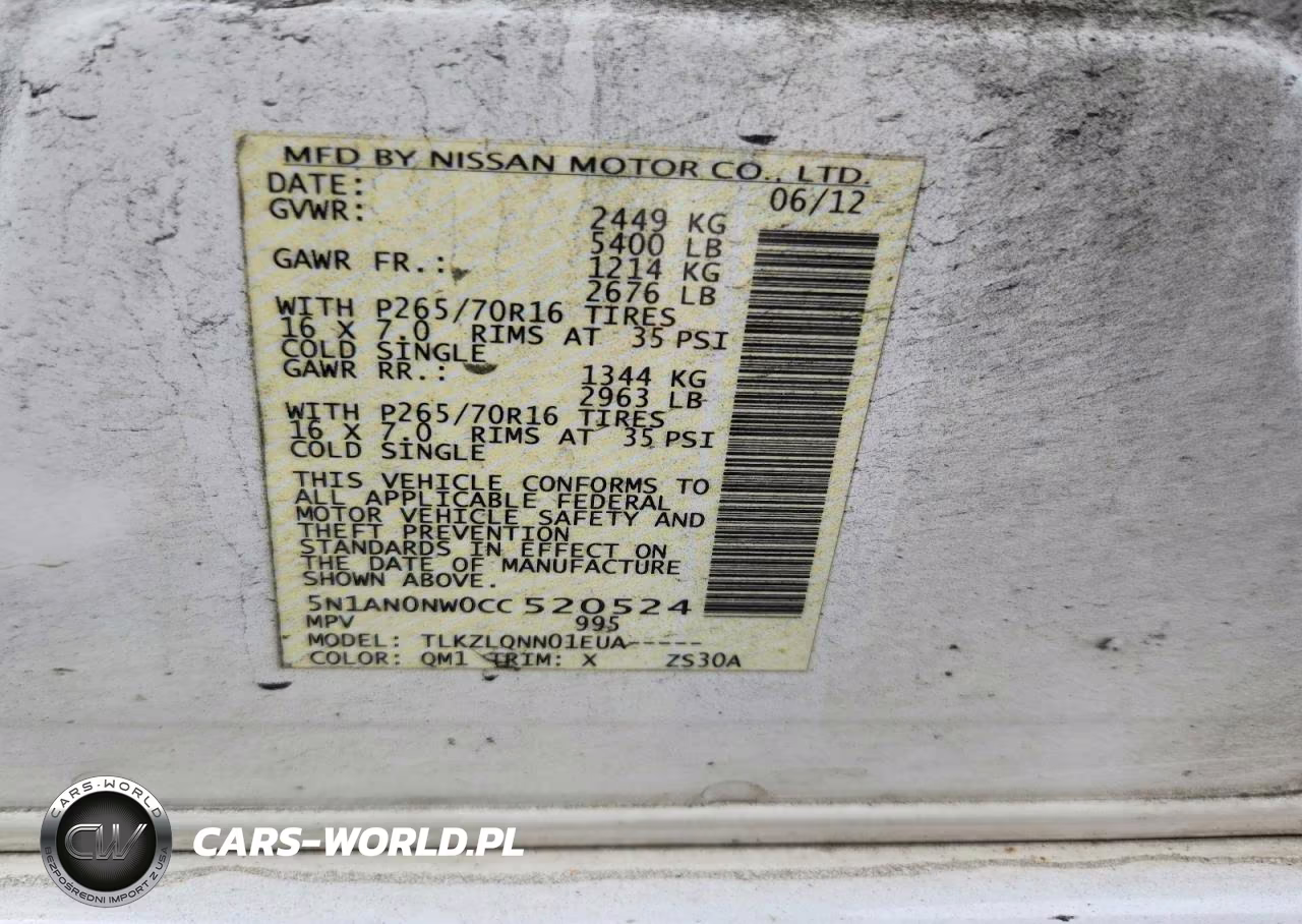 2012 Nissan Xterra X VIN:5N1AN0NW0CC520524 - 12