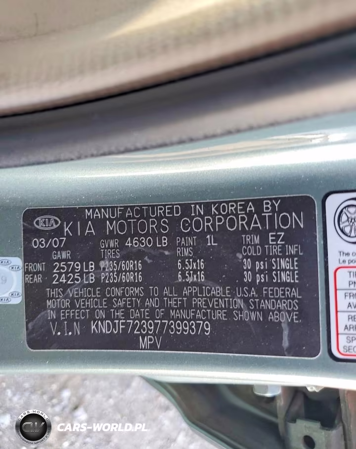 2007 Kia Sportage Lx VIN:KNDJF723977399379 - 12