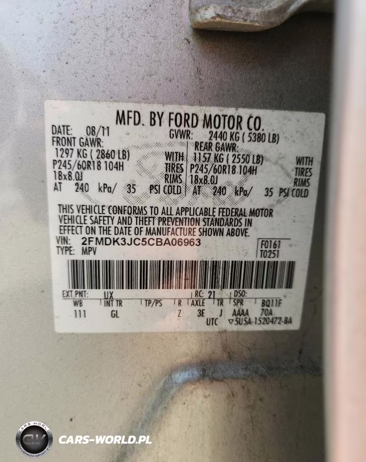 2012 Ford Edge Sel VIN:2FMDK3JC5CBA06963 - 13