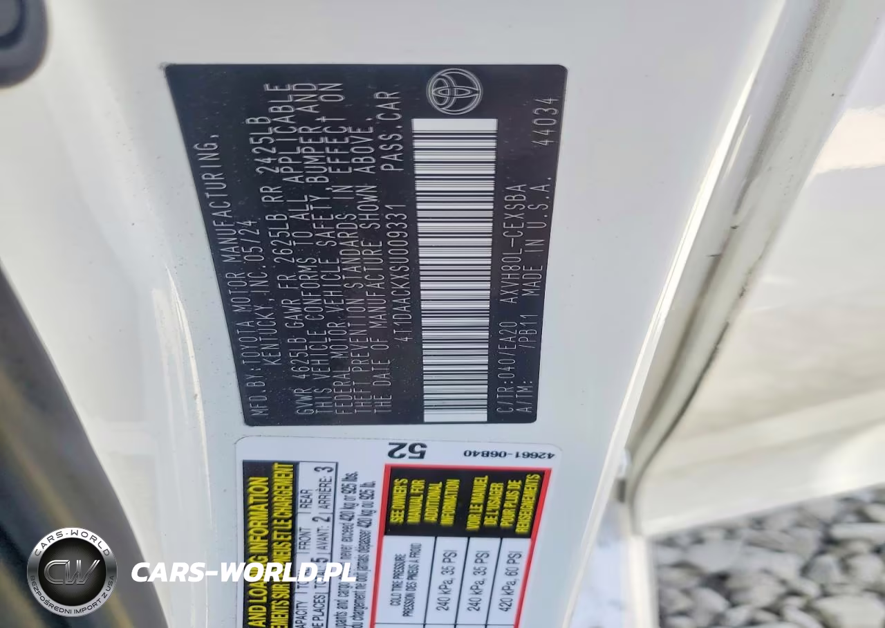 2025 Toyota Camry Se VIN:4T1DAACKXSU009331 - 12
