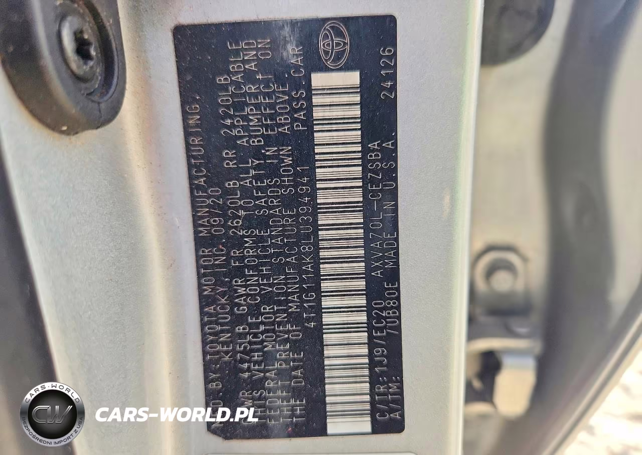 2020 Toyota Camry Se Nightshade VIN:4T1G11AK8LU394941 - 13