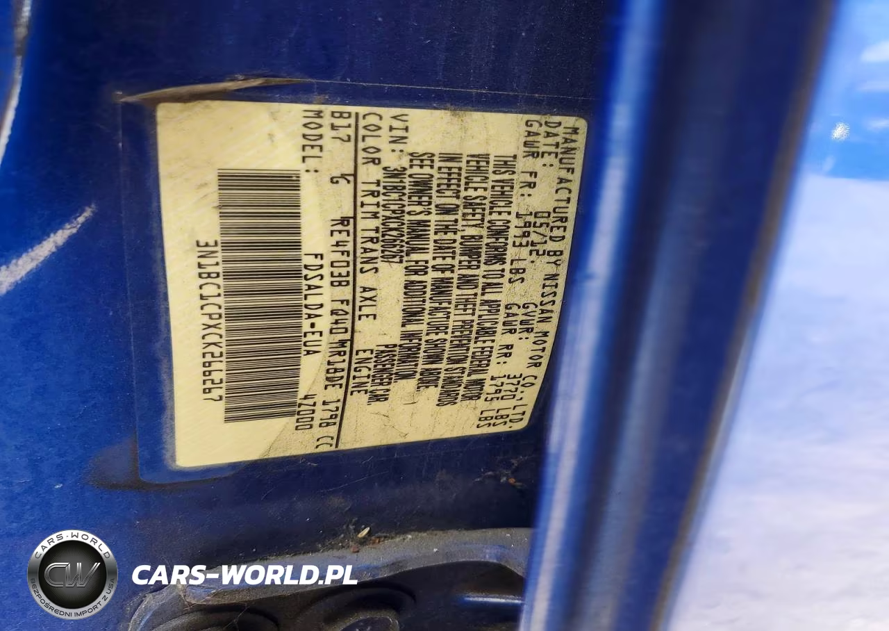 2012 Nissan Versa 1.8 S VIN:3N1BC1CPXCK266267 - 12