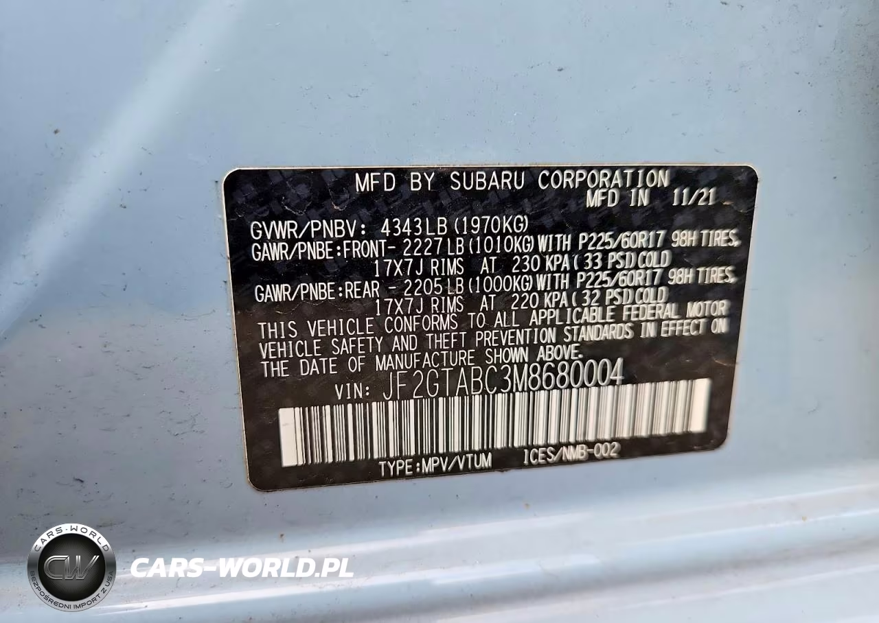 2021 Subaru Crosstrek VIN:JF2GTABC3M8680004 - 13