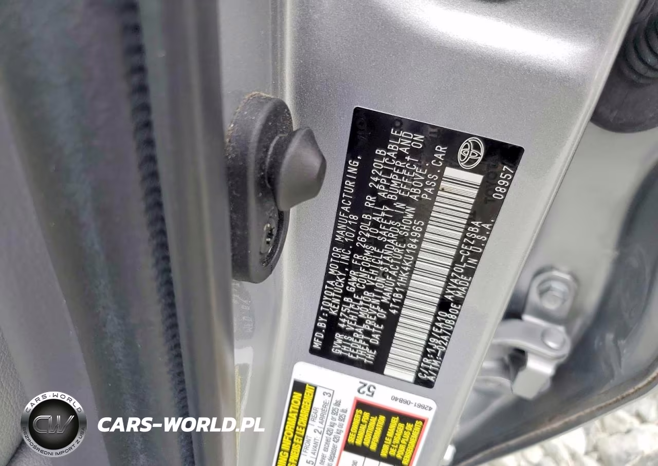 2019 Toyota Camry Se VIN:4T1B11HK4KU184965 - 13