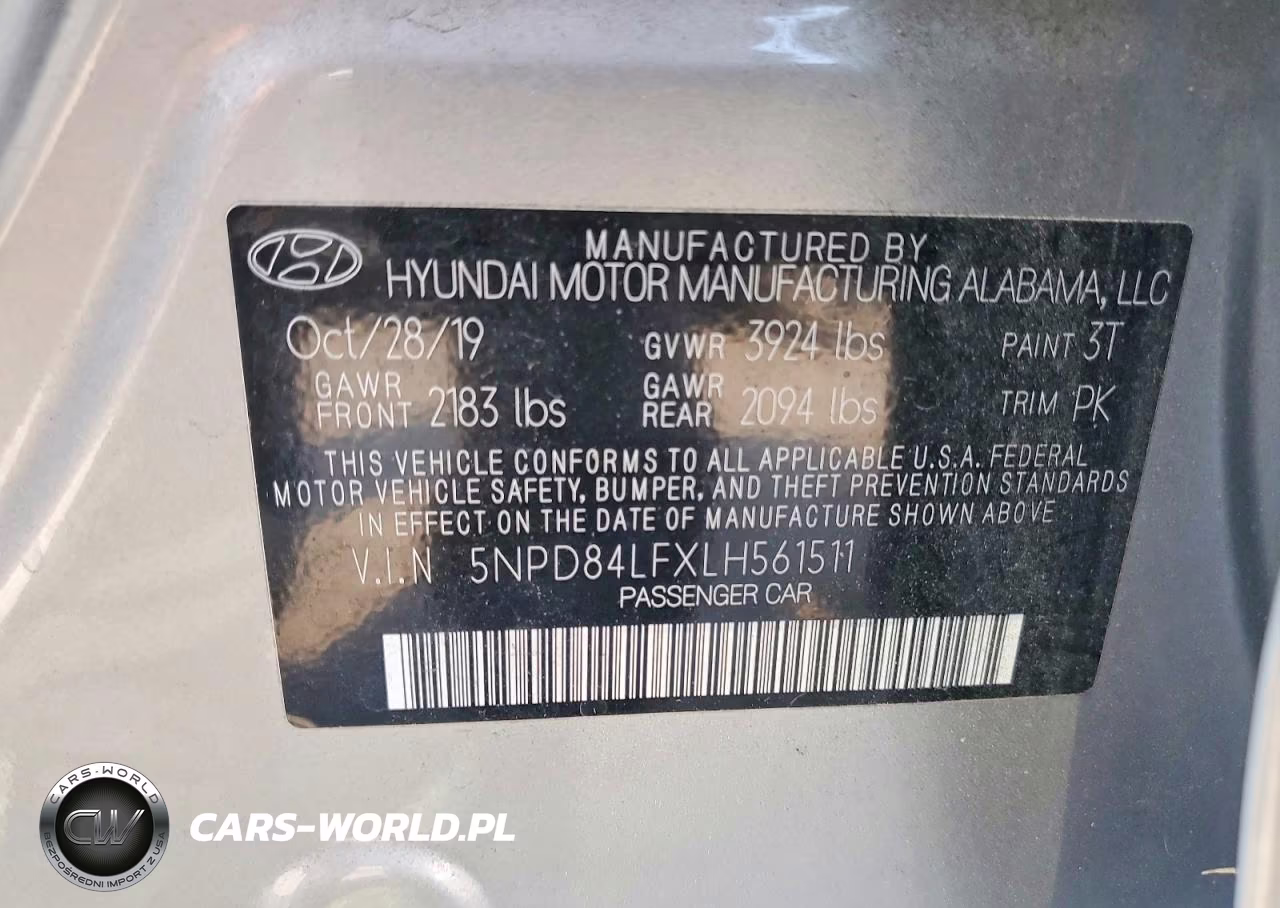 2020 Hyundai Elantra Sel VIN:5NPD84LFXLH561511 - 12