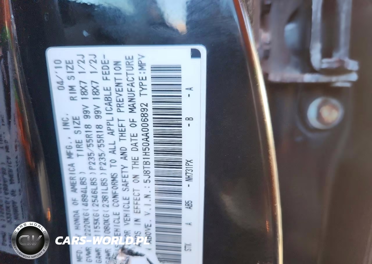 2010 Acura Rdx Technology VIN:5J8TB1H50AA006892 - 12