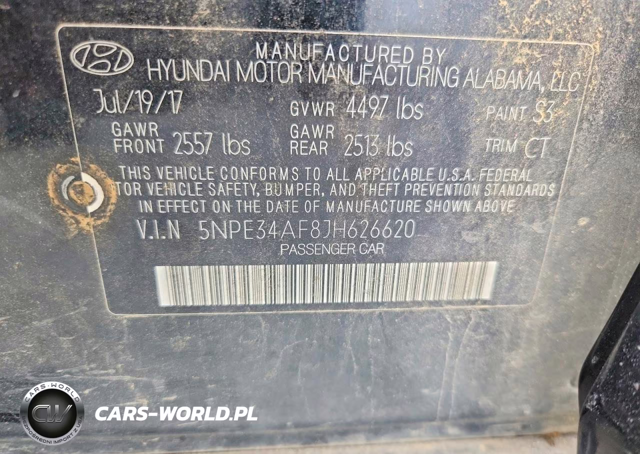 2018 Hyundai Sonata Sport VIN:5NPE34AF8JH626620 - 13