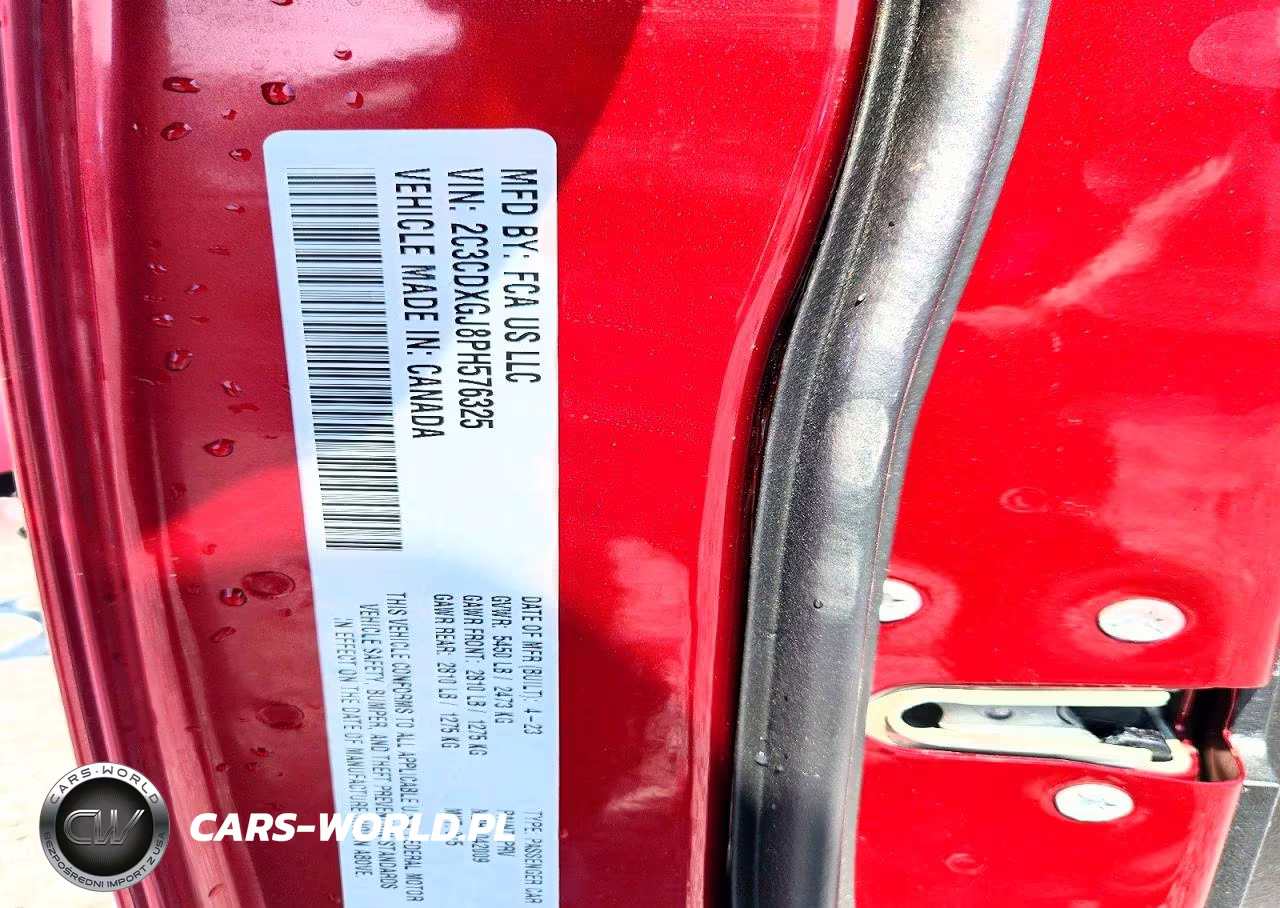2023 Dodge Charger Scat Pack VIN:2C3CDXGJ8PH576325 - 12