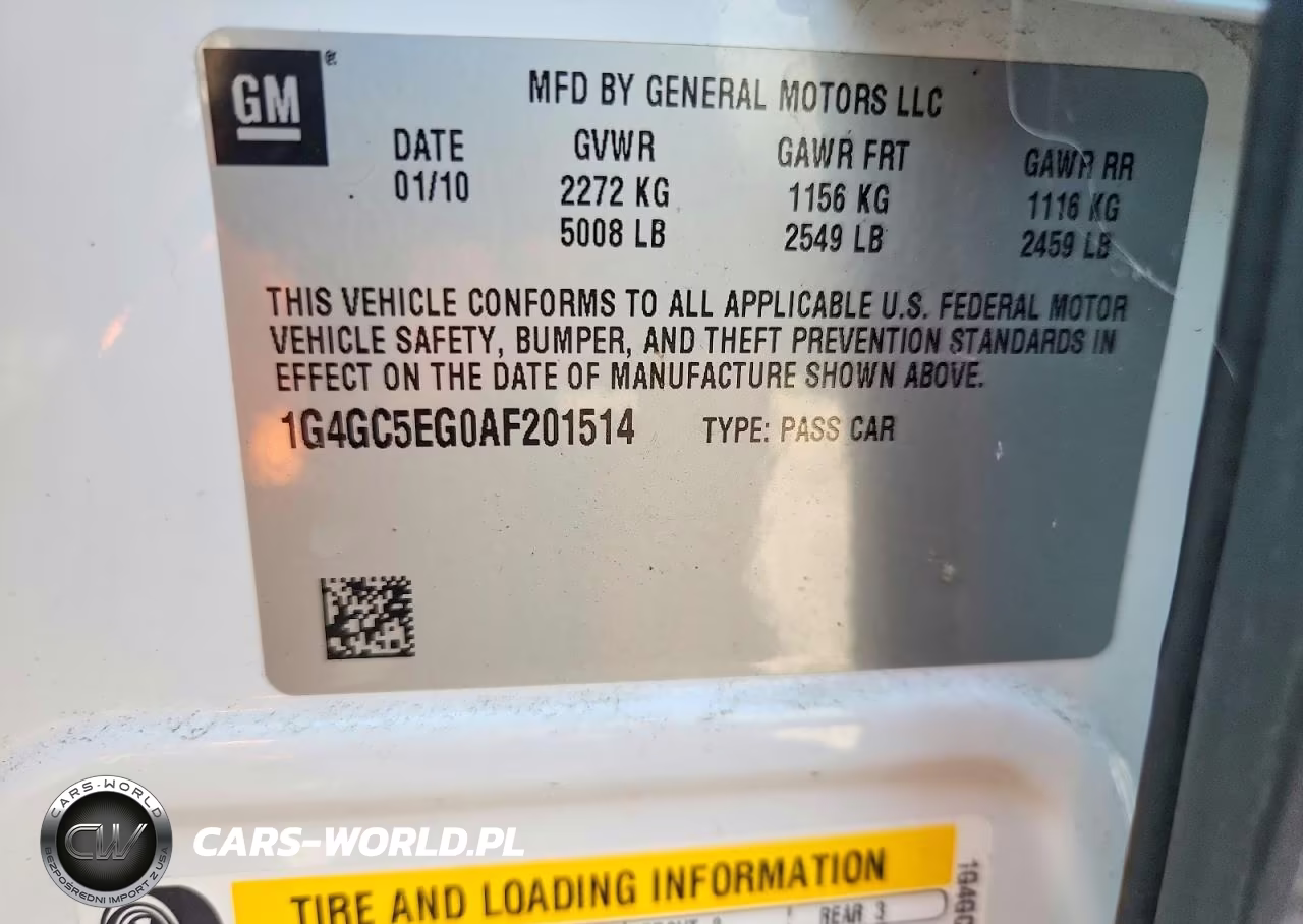 2010 Buick Lacrosse Cxl VIN:1G4GC5EG0AF201514 - 12
