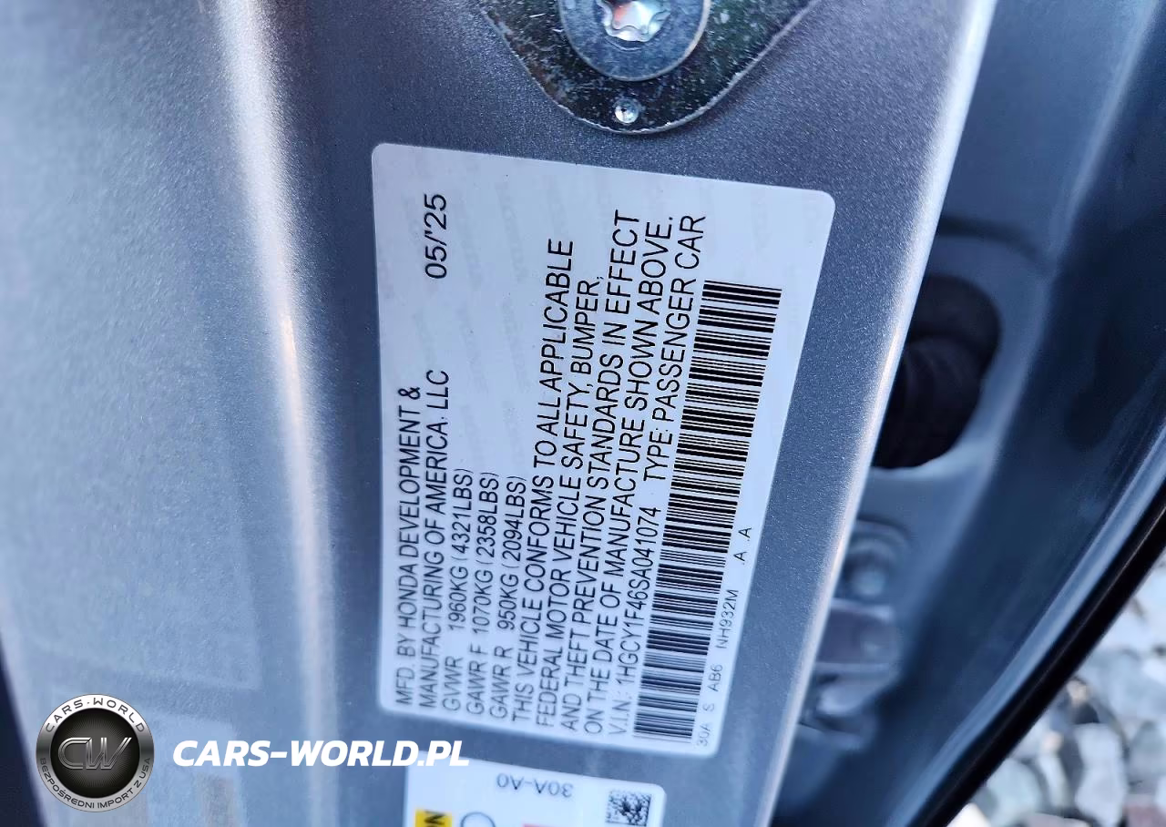2025 Honda Accord Se VIN:1HGCY1F46SA041074 - 13